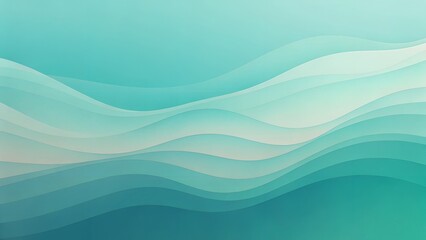 Fototapeta premium A stylish teal abstract background with smooth wavy patterns. Perfect for modern branding, artistic compositions, and futuristic designs.
