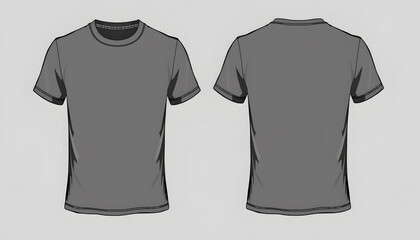 Male mockup t-shirt template for design print, vintage. White tone