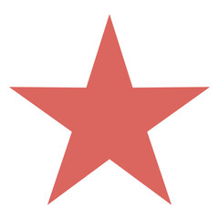 Obraz premium red star shape flat.