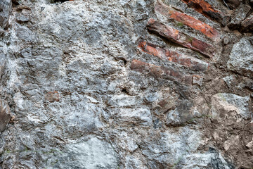Ancient wall texture background with old bricks