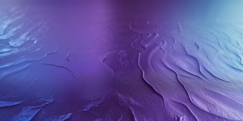 Textured chromatic surface with gradients of purple and blue tones.
