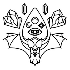 Obraz premium dark spell clipboard.