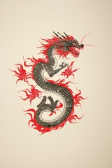 Obraz premium Majestic dragon design