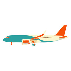 Fototapeta premium a811c934 plane aeroplane airplane wing illustration.