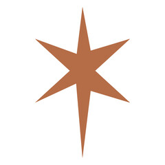 Obraz premium red star sparkle flat.