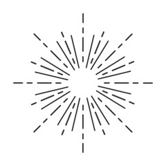 abstract lined starburst.