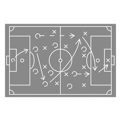 soccer strategy board.
