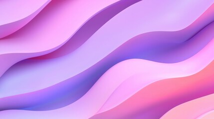 Fototapeta premium Abstract wavy shapes in soft pastel colors