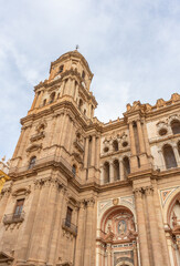 Obraz premium Die Kathedrale von Malaga, Andalusien, Spanien.