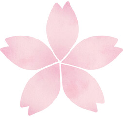 Sakura Message Card Cute illustration with transparent background