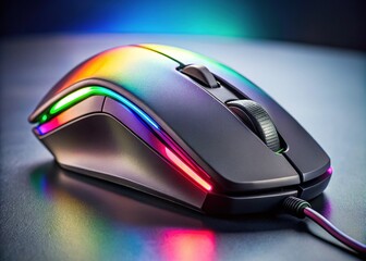 Precision gaming mouse. Customizable weight system. High-resolution, sharp image.