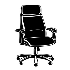Cottage Office chair, furniture vector art, interior design