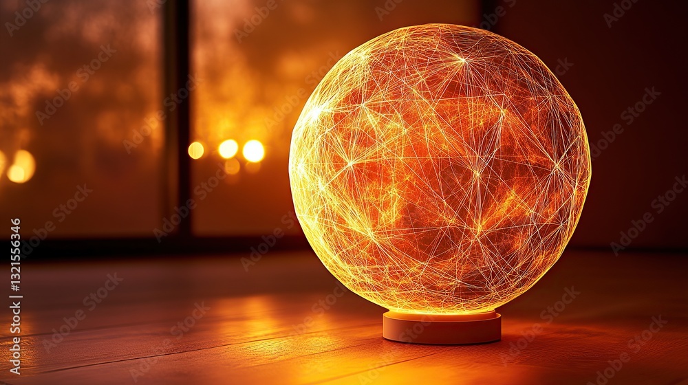 Poster abstract low-poly technology background of global telecommunication network connection for internet