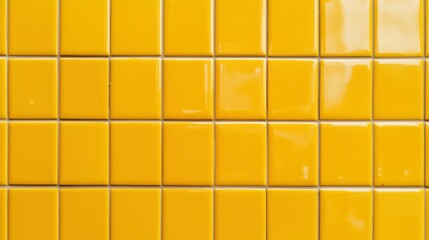 Bright yellow square tiles