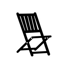 Coastal Folding chair, household object, vector graphic