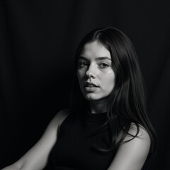 Black Leather Texture Backdrop Digital Art Illustration