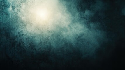 Obraz premium Mysterious smoky concrete background with diffused light, cinematic and moody