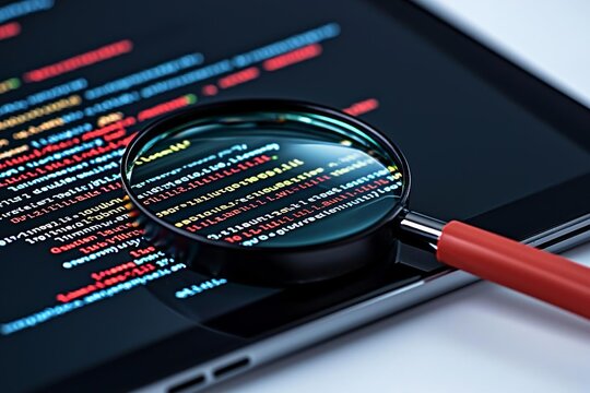 minimal photostock of a  Real Python code developing screen
