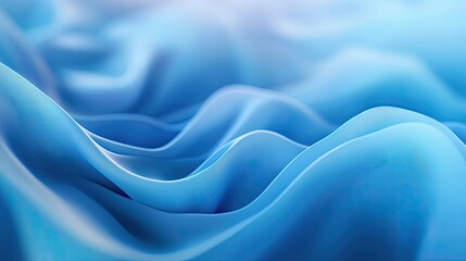 Obraz premium Smooth abstract blue background with a gentle gradient, creating a futuristic and minimalistic feel