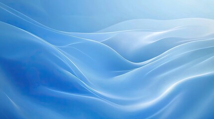 Obraz premium Smooth abstract blue background with a gentle gradient, creating a futuristic and minimalistic feel