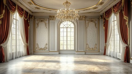Fototapeta premium Opulent room, colonial, architecture