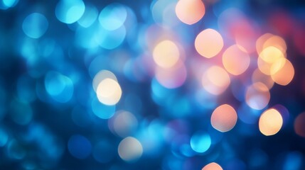 blue close up blue bokeh lights background