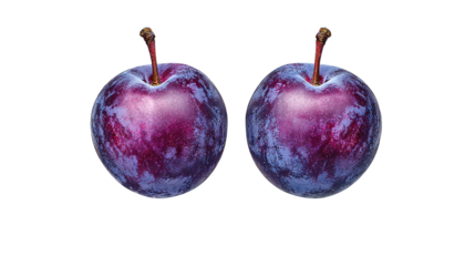 Delicious plums overlapping in a lush garden food photography nature inspired close-up view