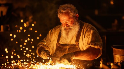 Craftsman works hot metal