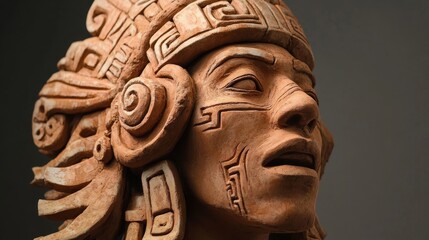 Mayan Clay Statues