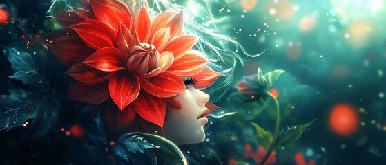 Stunning Dahlia Flower Wallpaper Photo for Professional Use