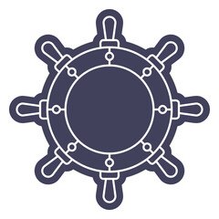 Fototapeta premium ship s rudder cut out.