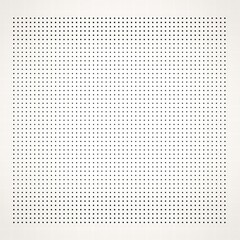 Perforated ceiling tile, square grid pattern, white background, interior design