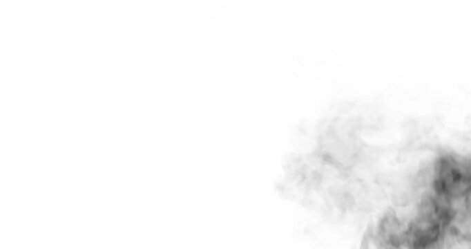 Smoke transition mask, realistic compositing element 4k