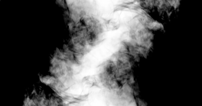 Smoke transition mask, realistic compositing element 4k