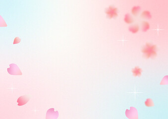 桜の花びらが舞う背景
