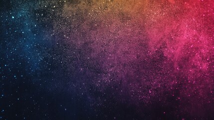 A vibrant cosmic background showcasing a blend of blue, purple, and pink hues with sparkling stars for design use