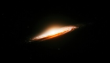 Fototapeta premium Spiral galaxy in deep space (2)