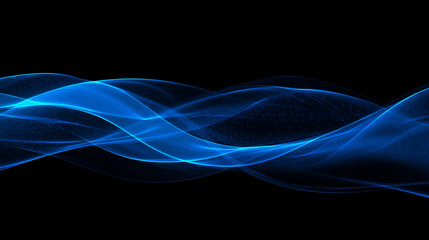 Naklejka premium 3d render of abstract futuristic background with glowing medium particles and big dots waves, gradient colorful flowing landscape with night sky