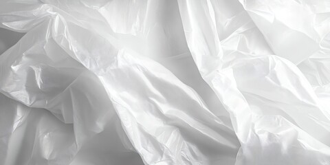 Fototapeta premium Abstract Texture of Crumpled Plastic Sheeting with Light and Shadow