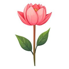 A delicate pink lotus flower blooms gracefully showcasing its serene beauty