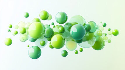 Green molecular dynamics. Green molecules in dynamic floating arrangement
