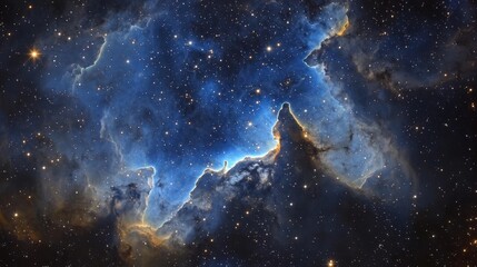 Fototapeta premium Midnight Nebula Clouds