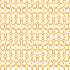 simple abstract orange and white seamless geometric polka dot pattern