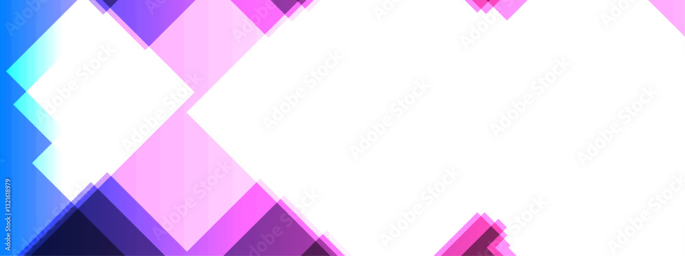 Poster Abstract Modern seamless retro pattern technology and business concept background.  Geometry shine and layer element vector for presentation design. squares and lines composition created with lights