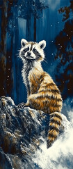 A magical racoon