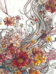 An explosion of flowers