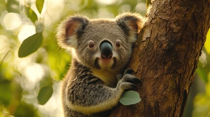 Obraz premium Adorable Koala in its Natural Habitat