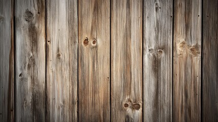 Obraz premium Textured Wooden Plank Background with Natural Grain Patterns, Knots, and Warm Tones for Rustic or Vintage Style Decor and Design Projects