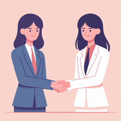 Obraz premium business people shaking hands