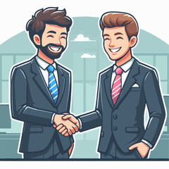 business people shaking hands